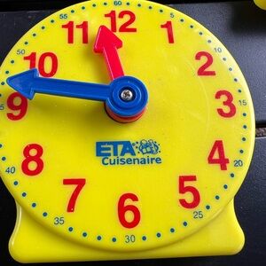11 Pk ETA Learning Manipulative Geared Mini Clock 4” Class Room Clocks